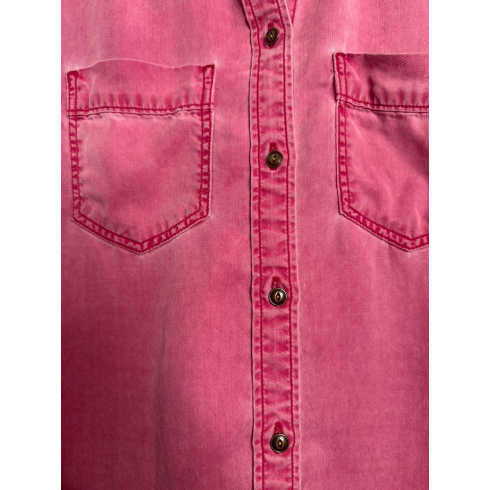 EXPRESS Pink Boyfriend Button Down Shirt XS - Picture 4 of 10
